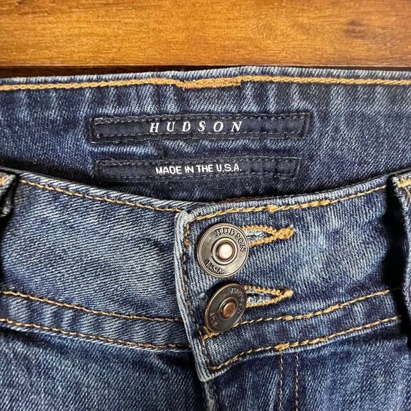 Hudson Women's Bootcut Medium Wash Jeans Flap Pockets Size 29 - Picture 4 of 9